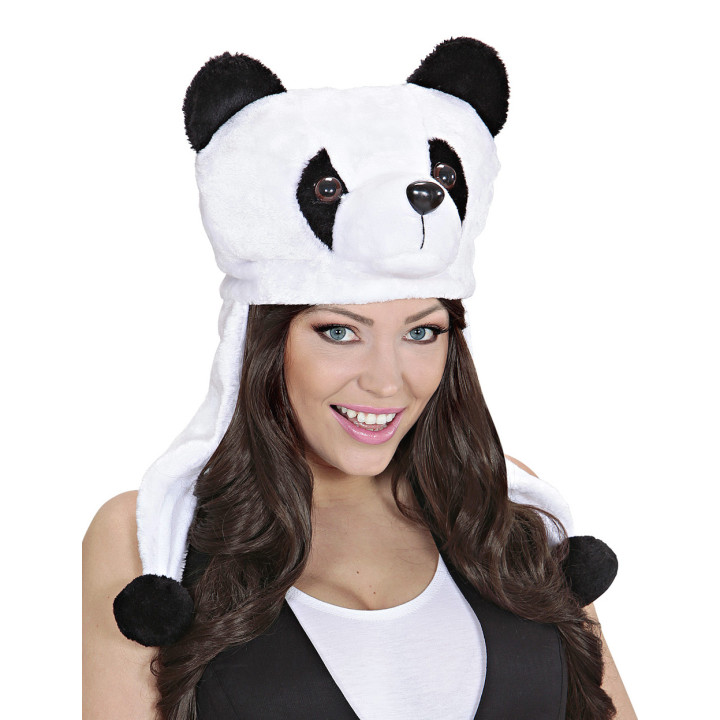 Hut plush Panda, white