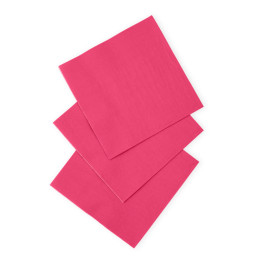 Servietten Papier 3-lagig:, 20Stück, 33 x 33 cm, pink