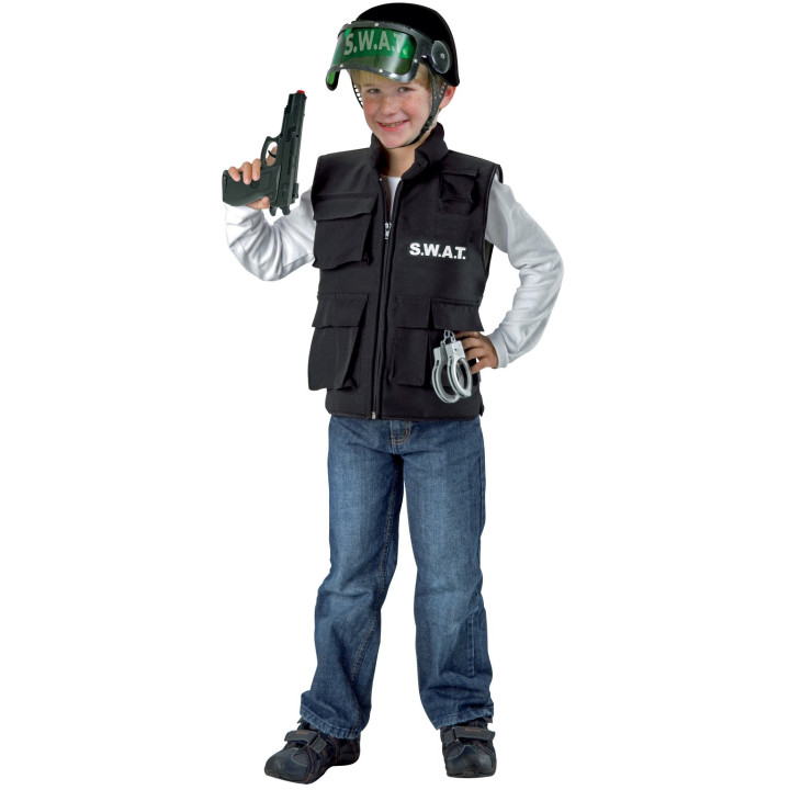 Gilet S.W.A.T.: gilet de protection SWAT, noir