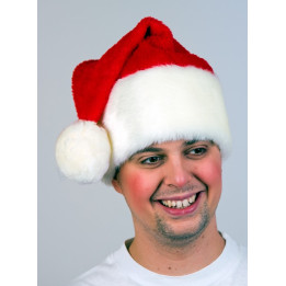Bonnet de Père Noël peluche