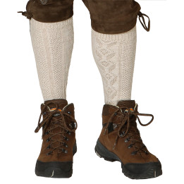 Trachten Kniesocken, beige
