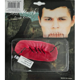 Bouche cousue en latex, natur