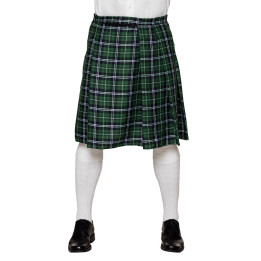 Schottenrock Herren Kilt, S-XL verstellbar, grün