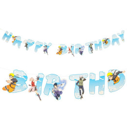 Naruto Happy Birthday Girlande: Kindergeburtstag Dekoration, 160 x 12 cm