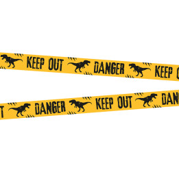 Dinosaurier Absperrband T-Rex "Keep Out", 15 m
