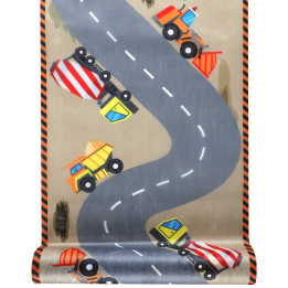 Chantier / Constructeurs: Chemin de table, 30 x 500 cm, multicolore