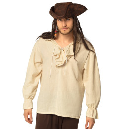 Piraten Hemd, creme weiss