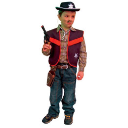Gilet enfant Cowboy, noir