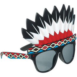 Brille Indianer, schwarz