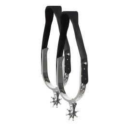Éperons occidentaux: Éperons de démarrage Cowboy, 2piece, argent