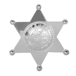 Étoile du shérif Deputy Sheriff, 7.5 x 6.5 cm, argent