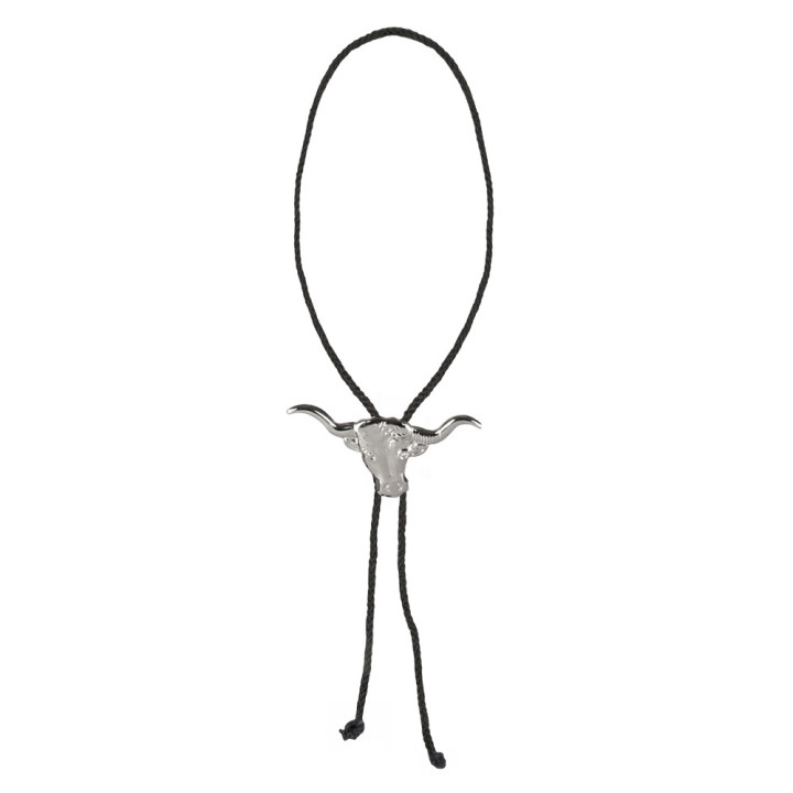 Cowboy necklace and sheriff star, silver