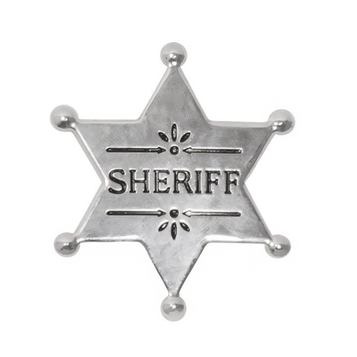 Collier Cowboy et étoile de shérif, argent