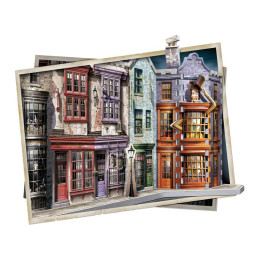 Harry Potter 3D Puzzle Winkelgasse, 55,25 x 19,5 x 21,5 cm, bunt