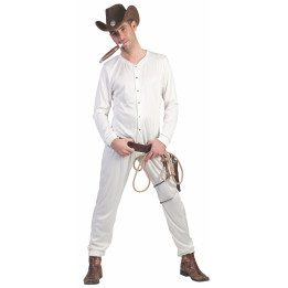 Déguisement sous-vêtements Cowboy homme, blanc