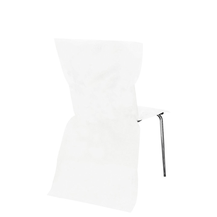 Housse de chaise, 6piece, blanc