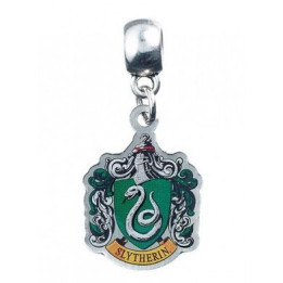 Harry Potter: Pendant Slytherin Crest (silver plated), 15 x 20 mm, green