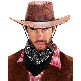 Bandana Cowboy, 55 x 55 cm, black