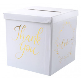 Wedding envelope box, 20 x 20 x 20 cm, white