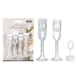 Verre à champagne bulles de savon, 4piece, 16 ml
