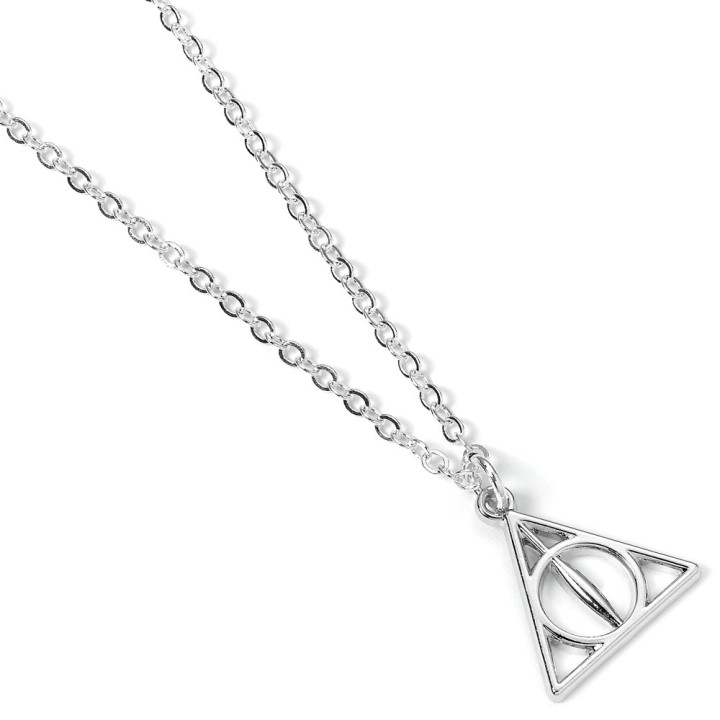 Harry Potter Pendant & Necklace: Deathly Hallows (silver plated), 15 mm