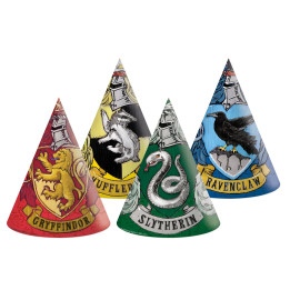 Harry Potter Hogwarts House Party Hats:FSC, 6items