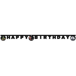 Star Wars Happy Birthday Garland:FSC certified, 2m, multicolored