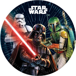 Star Wars Party Plates:FSC certified, 8items, 23cm, multicolored