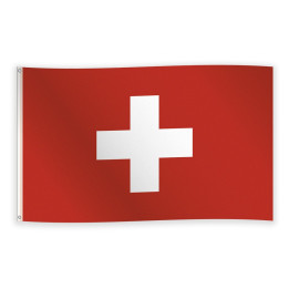 Swiss Flag hoist: August 1st decoration, 150 x 90 cm, red/white