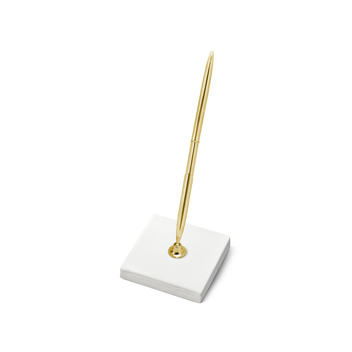 Pen on pedestal, 8 x 8 x 16 cm, or/gold