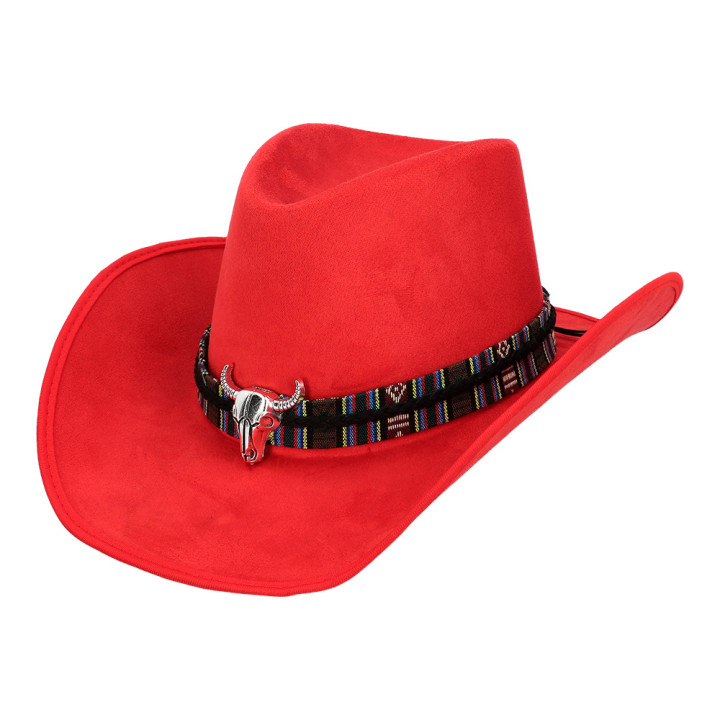 Rodeo cowboy hat Django, red