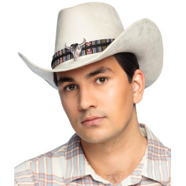 Chapeau de cowboy rodéo Django, creme