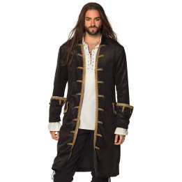 Pirate jacket man, black