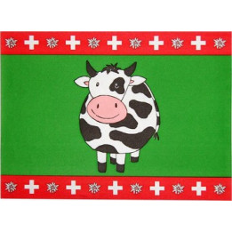 Swiss Table set: August 1st decoration, 12items, 40 x 30 cm, colorful