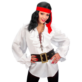 Shirt pirate, white