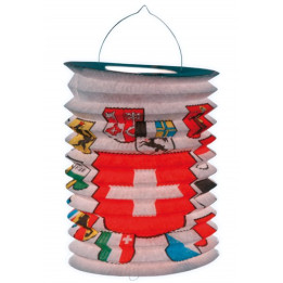 Lampion  Suisse Cantons: Décoration du 1er août, 28 cm