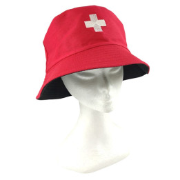 Suisse chapeau de soleil, rouge