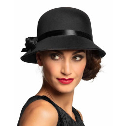 20s Women Hat, black