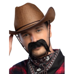 Cowboy/Gringo Schnurrbart, schwarz