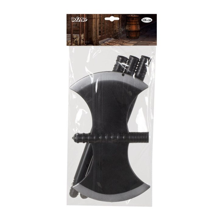 Double ax, 105cm, black