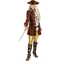 Manteau femme pirate (Steampunk), 3piece, 50x50cm, marron