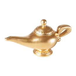 Aladdin's magic lamp, 22x12 cm, or/gold